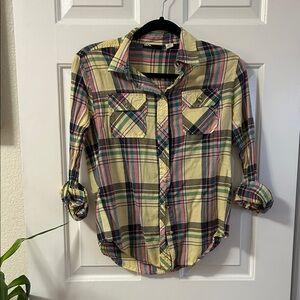 BDG Multicolor Plaid Button Down Shirt